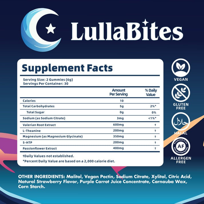 LullaBites® Natural Sleep Gummies